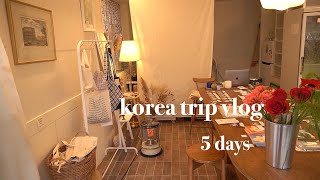 [vlog] ひとり韓国旅行 4泊5日 雑貨 カフェ 広い部屋 ソウル