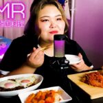【ASMR】韓国料理を食べまくる！ライスペーパートッポギ、チキン、ヤンニョムえのき【HyperX QuadCast S】