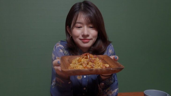 【韓国料理】韓国で性格が変わった話をしながら、韓国のラーメンもパスタに変える🍝