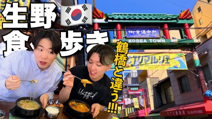 【韓国料理】鶴橋と全然違うわ！大阪の生野コリアタウン食べ歩きはまさかの選択だらけ！アレもコレも食べちゃった。