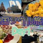 【Day1ソウル編】韓国で食べて🍜歩いて👟ショッピング🛍️広蔵市場/東大門