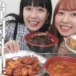 【ウーバーイーツ】女子2人で韓国料理を爆食いした【モッパン】