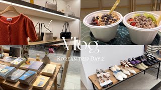 【韓国旅行vlog🇰🇷】ショッピングで知っていて得する情報🤫食べ歩きはここがおすすめ🥣PCR検査で気をつける事⚠️3泊4日のDay2☀️