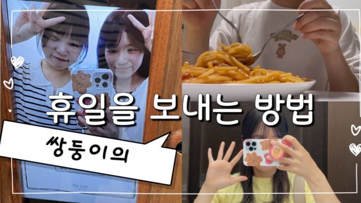 【Vlog】ほぼ韓国語でアフレコ🇰🇷双子の休日の過ごし方