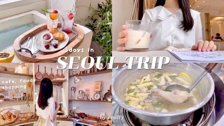 Seoul travel vlog 🇰🇷 recommend gourmet, cafes, general store tours 🚶‍♀️｜shopping haul