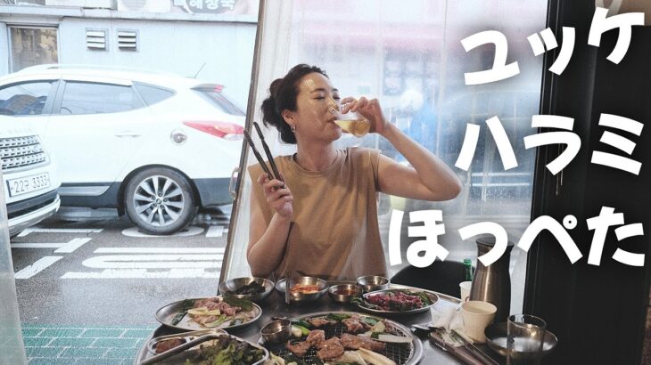 💥超ローカル韓国グルメ💥これぞ本場韓国の焼肉！ユッケ、牛ハラミ、豚ほっぺ肉👍韓国旅行 韓国料理 モッパン 韓国人ヨンヘ