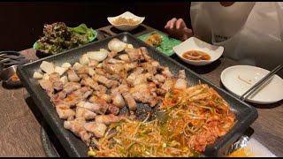 食事vlog | 　アラサー社会人　韓国料理を食べるだけの動画