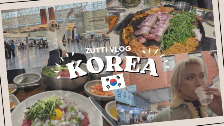 【Vlog】韓国料理食べまくり🇰🇷🥩‪仕事しながら睡眠無し韓国旅行【前編】