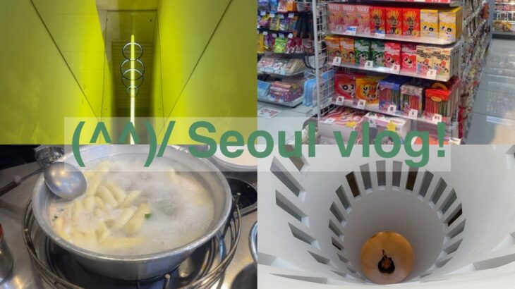 seoul vlog 1 / 3泊4日韓国旅行vlogスタート！！！屋台ごはん、美術館、参鶏湯、コンビニショッピング、タッカンマリなどなどなど！！