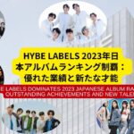 HYBE LABELS 2023年日本アルバムランキング制覇： 優れた業績と新たな才能