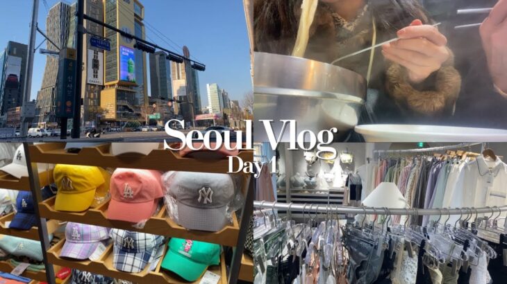 【Seoul Vlog】最新3月  2泊3日ソウル旅行 Day1🇰🇷東大門/新沙/広蔵市場/ロッテマート🛍️おすすめeSIM/ホテルetc. 情報も👀💛