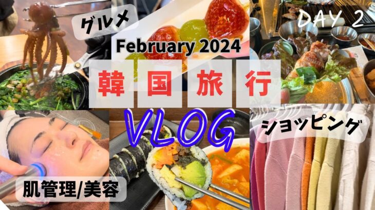 【韓国旅行Vlog②】2024年最新版✨パルガンモジャキンパ,金豚食堂,ヘナムナクチ/肌管理&ダイエット薬/ザ現代ソウル