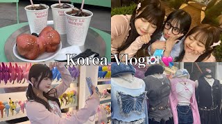 韓国旅行Vlog🇰🇷💘激かわカフェ巡りに弘大で服爆買いしたよ❣️韓国ってなんであんなにアメリカンコーヒー美味しいの？☕️