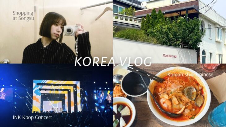 JPN/KOR) 2泊3日の韓国旅行vlog 🇰🇷 | KPOPコンサート、韓国グルメ、聖水ショッピング、韓国大学生と交流👩🏻‍🎓
