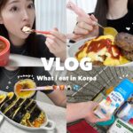 【Vlog】韓国在住一人暮らしの日常🏡韓国で流行りの1200kcal超えケーキ?!🍰🚨ダイエット前に最後の爆食いモードON🐷💦What i eat in korea🇰🇷