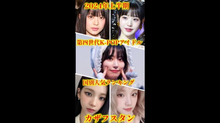 2024年上半期第四世代女性K-POPアイドル人気ランキング【カザフスタン】