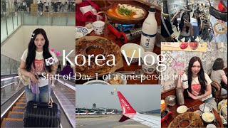 【KoreaVlog🇰🇷】飛行機が3時間遅れ⁉️韓国旅行1日目からハプニングだらけの旅✈️留学中の友達と久々の再開👧🏻💞