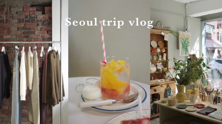 ［Seoul trip vlog］１週間の韓国旅行🇰🇷親友の結婚式｜カフェ・韓国旅行・アウトレット・ショッピング｜弘大・聖水・狎鴎亭｜ひとり旅VOL.２