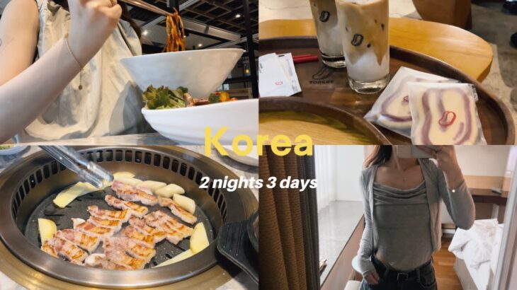 VLOG | 韓国旅行友達と2泊3日 | ソウル 明洞 弘大 聖水 | タトゥー 肌管理 shopping 🛍️🌙