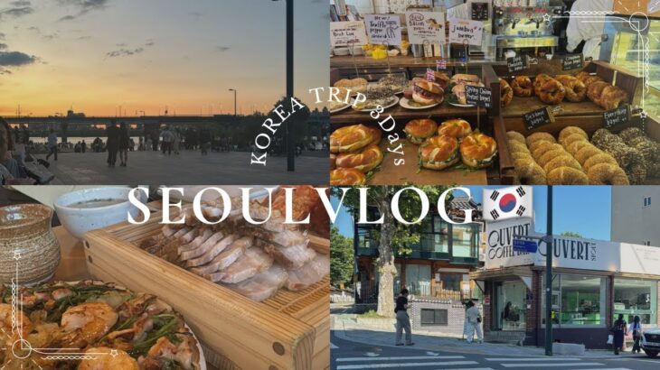【韓国Vlog】初夏の韓国旅行🇰🇷/漢江/安国/景福宮/現代ソウル/Peach深夜便