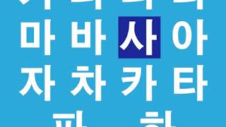 韓国語の文字ハングルのカナダラ表で発音練習をしましょう！