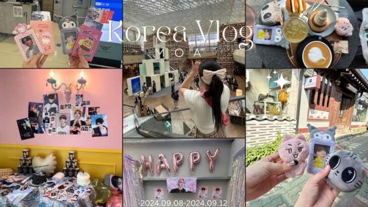 【MOA VLOG in Korea🇰🇷】MOA友と韓国旅行！cafe hopping, DA-GO NYANG, Hongdae, Myeongdong, Yeonjun’s Birthday