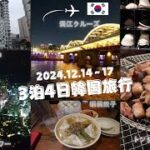 #7　3泊4日韓国旅行　娘と２人旅　Nソウルタワー　漢江クルーズ　ショッピング　夜景