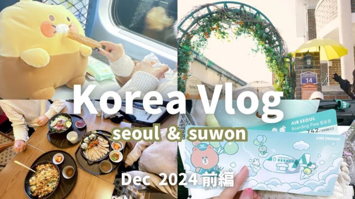 【Korea.Vlog】年末親子３人で行く冬の韓国旅行3泊４日🇰🇷ソウル&スウォン/明洞.水原ロケ地巡り.2024.12/小学生/アラフォー主婦