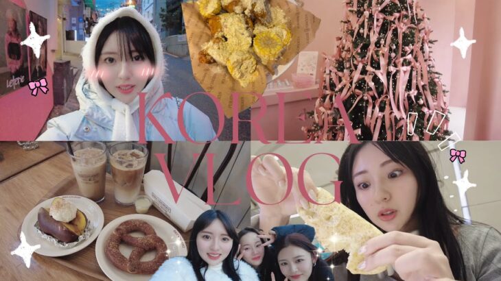 【VLOG】突然の大雪❄️⁉︎ 真冬の韓国旅行🇰🇷✈️2泊3日♡お正月1/4-1/6🍊爆食・爆買い渡韓👩