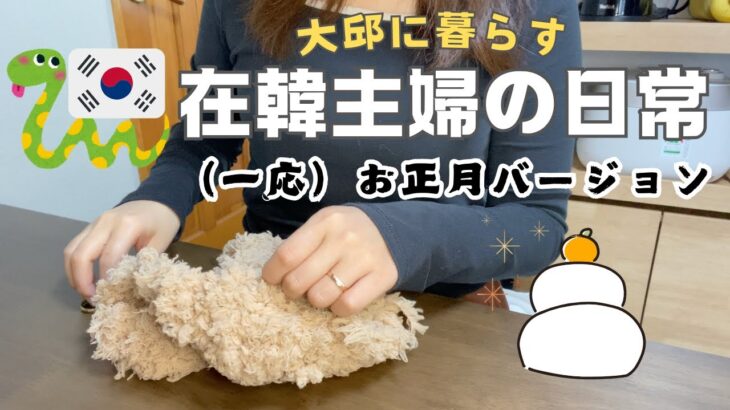 【日韓夫婦】編み物三昧のお正月/義母のご飯を食べながら思い出す不思議な韓国料理/お尻が痛いので韓国のカフェで憧れの平日休みを過ごす日【日常Vlog】