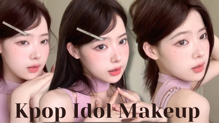 Korean Idol Makeup Tutorial 🧸🎀 Soft, Glam, and Aesthetic! ✨