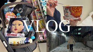 [VLOG]真冬の韓国旅行ニダ⛄️#1 | コンビニで夜食パーティー| 次の日の服は現地で調達するよ🎀 | 明洞のホテルが大優勝すぎた🏅✨