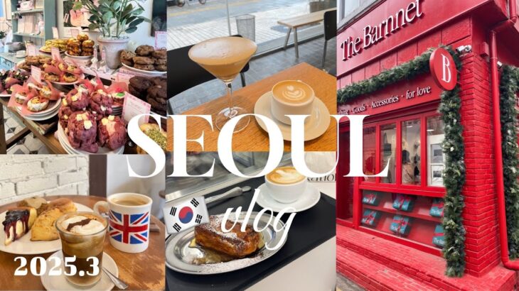 最新】2025.3月*韓国旅行vlog🇰🇷Korea trip❣️聖水/ソウルの森🌳大人気ベーグル🥯おしゃれcafe♡korea #vlog #cafe #韓国旅行