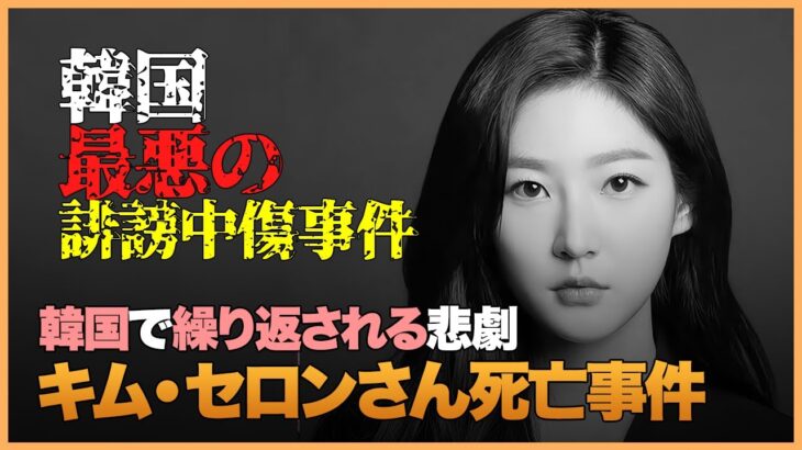 【韓国事件】誹謗中傷が生んだ悲劇…キム・スヒョンも沈黙《キム・セロンさん死亡事件》