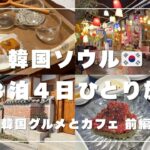 【 韓国vlog Ⅳ 】韓国グルメ｜カフェ｜観光｜北村韓屋村｜eSIMについて｜3泊4日ひとり旅｜