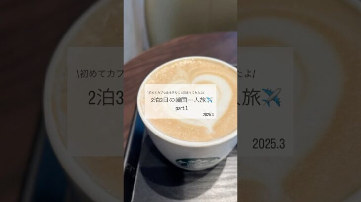 2泊3日の韓国一人旅✈️ part.1 【詳しくは概要欄に↓】 #shorts #韓国旅行