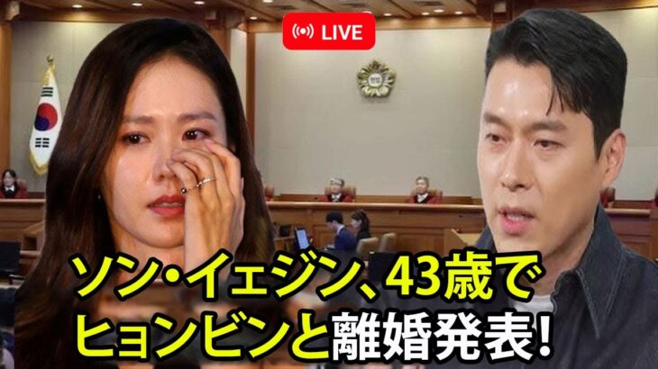 ソン・イェジン、43歳でヒョンビンとの電撃離婚を発表！隠されていた真実がついに明らかに！