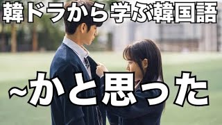 韓ドラ【十八の瞬間】から学ぶ韓国語「~かと思った」 #743