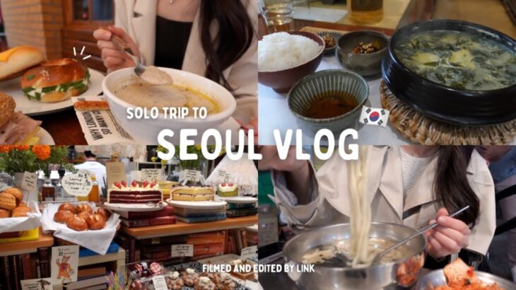 seoul vlog | 3泊4日の韓国ひとり旅🇰🇷話題のカフェ,グルメ,ショッピング,美容大満喫♡安国,龍山,狎鴎亭,江南,三清洞,漢江etc..