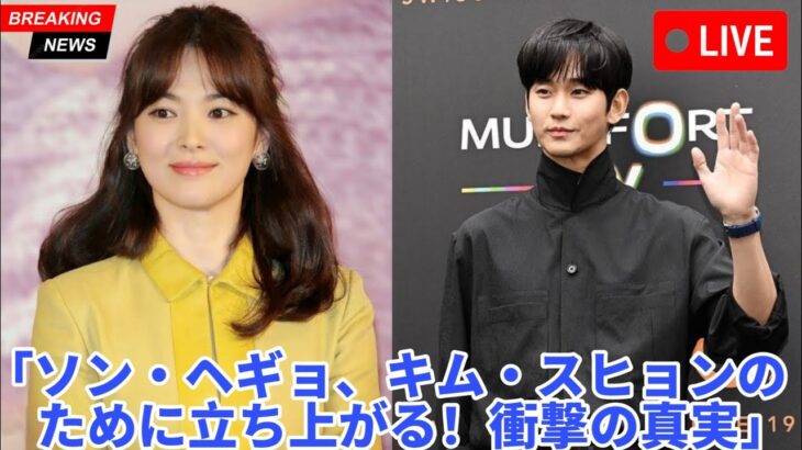 「ソン・ヘギョ、キム・スヒョン擁護の大胆行動にドラマ界激震 ― 真相明らかに！」
