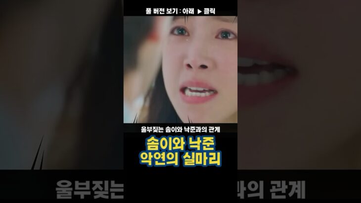솜이와 낙준 악연의 실마리