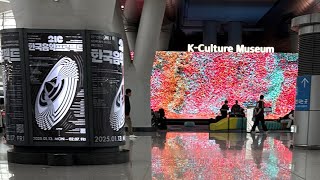 早朝の韓国 仁川空港