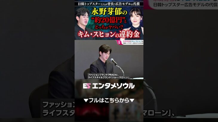 永野芽郁の“約20億円”とどっちがヤバい？キム・スヒョンの違約金…日韓トップスターたちが背負う広告モデルの代償-4『非公開』 #shorts