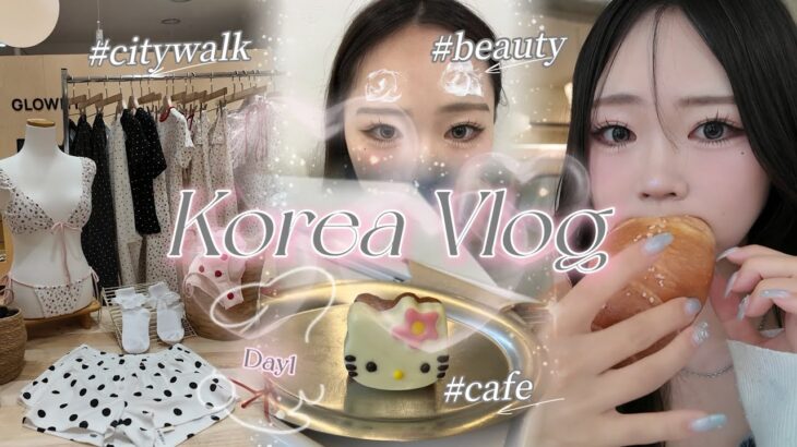 【韓国旅行Vlog】1人でソウルを満喫💖🇰🇷顔面アップデート｜韓国カフェ｜citywalk｜韓国整形｜江南｜チャムシル｜서울 여행｜일본인