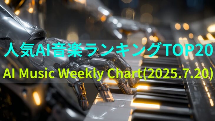 【AI Music Weekly Chart】7月3週の人気AI音楽ランキングTOP20【AICDTV】