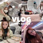 【Vlog】念願のLA旅行のはずが飛行機８時間の大遅延😮🛩️💦深夜パッキングからの10時間フライト✈️🇺🇸flight routine👜🧖‍♀️🍽️