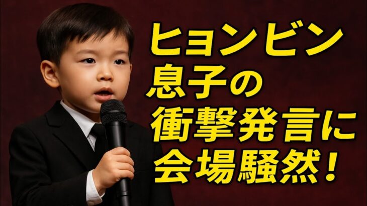 🌟衝撃告白‼️ヒョンビン＆ソン・イェジンの息子が初スピーチ🎤「パパは山、ママは花」💐全世界が涙した感動の瞬間😭💬