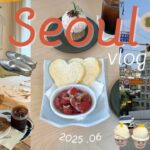 日/한)韓国旅行vlog｜2025年6月後半のソウル🇰🇷聖水の超最新スポットと買い物の記録｜梨泰院・弘大のカフェ紹介