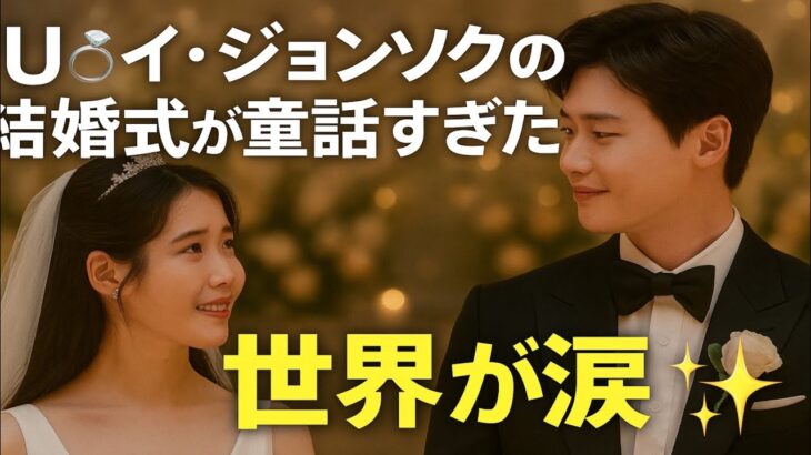 IU💍とイ・ジョンソクのおとぎ話のような結婚式✨世界を涙させた感動の誓いの瞬間😭💕