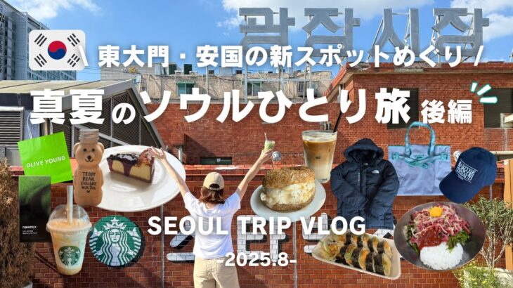 sub【韓国旅行Vlog】東大門・安国の新スポットと問屋をめぐる！真夏のソウルひとり旅（後編） グルメ/カフェ/問屋/ショッピング